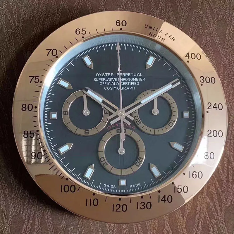 Роскошные дизайнерские настенные часы металлические часы настенные часы логотипы лучший подарок - Цвет: 4