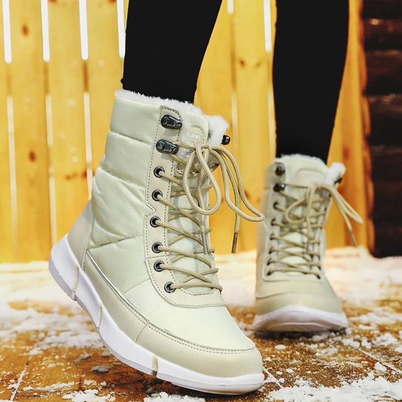 Cheap 2019 New Men Shoes Fashion Casual Men s winter Boots Lace Up Wear resisting Boots Men Snow Boots Winter Shoes Men Winter Shoes