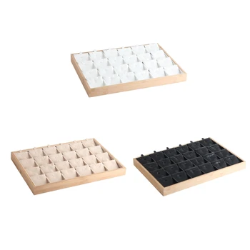 

24x Necklace and Earrings Display Cards Earring Card Holder, Necklace Tags Displaying Hanger for Hanging Necklaces 35x24x3cm