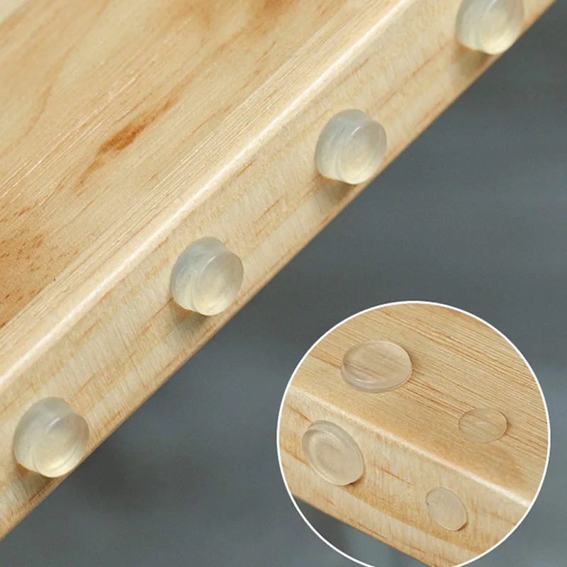 Self-Adhesive Damper Buffer Furniture Hardware Kitchen Cabinet Door Stop Bumper Transparent Rubber