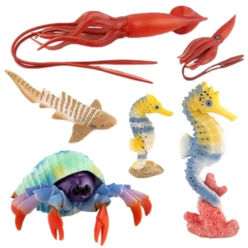 

Action Toys Figure Ocean Marine World Biological Animal Mini Octopus Hippocampus Toy Collection Model Dolls For Kids Gift