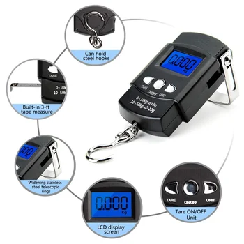 FLYSAND 110lb/50kg Electronic Scale 1