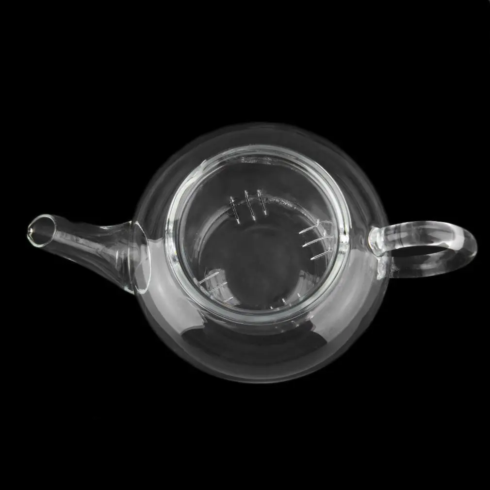 Прозрачный чайник термостойкий стеклянный чайник с китайским заварочным кофе цветок чай лист чайник травяного чая 250 мл прочный чайник подарок
