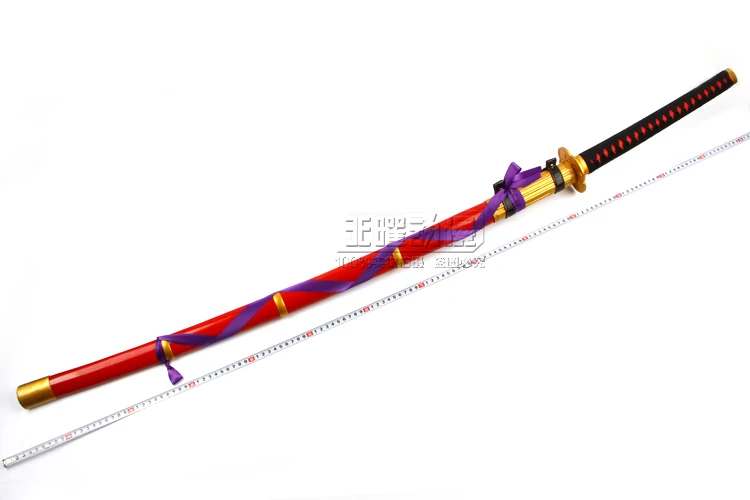 160 см Длина онлайн игры Touken Ranbu меч Taroutachi Ootachi KATANA Косплей Опора реальной Сталь лезвия-без острых/красный