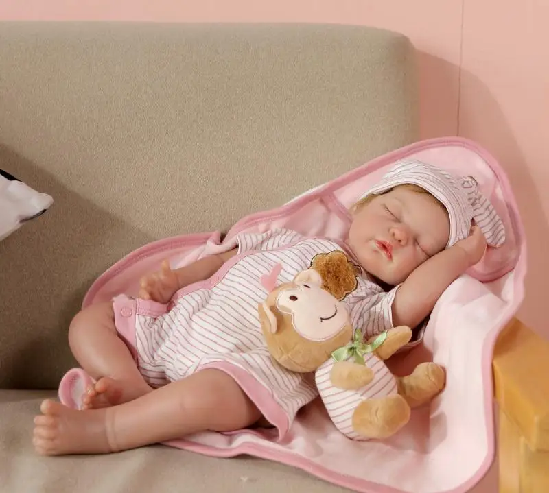 Bebe Reborn, изысканная силиконовая кукла, серия iCradle, ручная работа, настоящий ребенок, новорожденный, живой, 50 см, детский подарок, коллекционные куклы