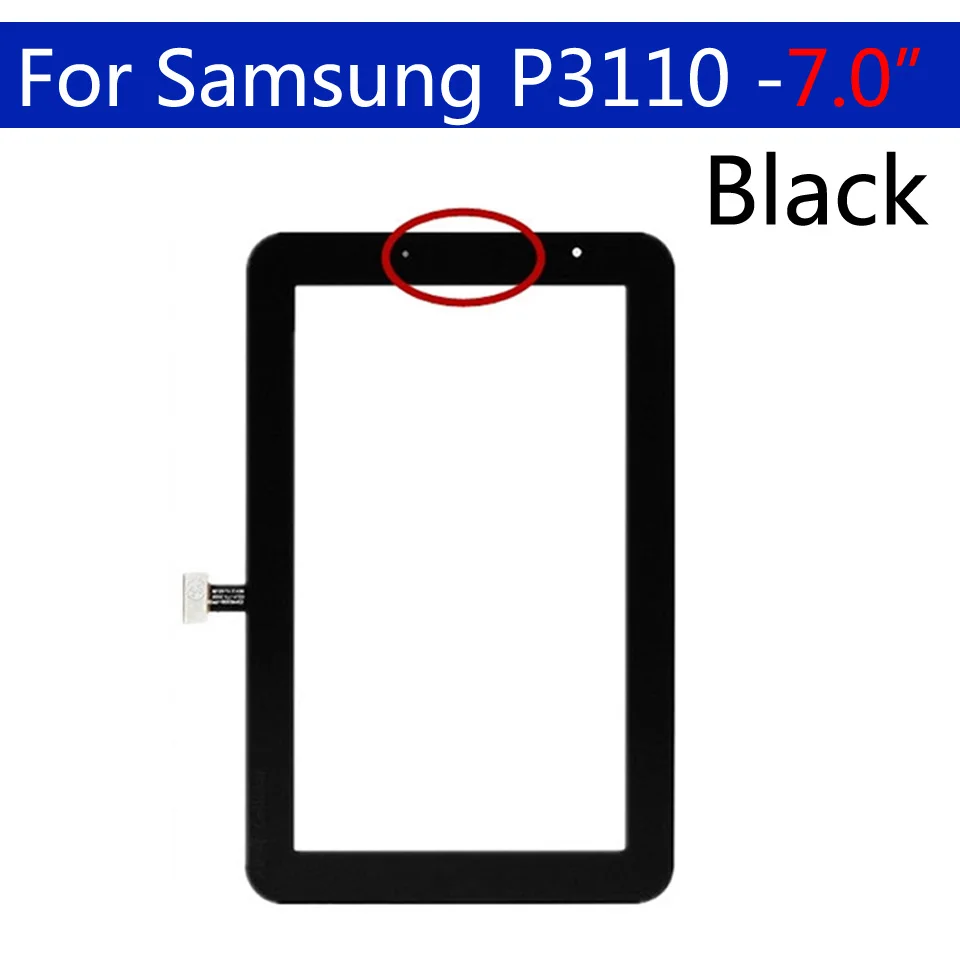 7," для Samsung Galaxy Tab 2 P3100 P3110 сенсорный экран дигитайзер панель сенсор для GT-P3100 P3110 ЖК-планшет сенсорный экран