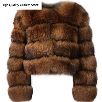

ladies natural fur jacket women real fur jacket raccoon fur jacket