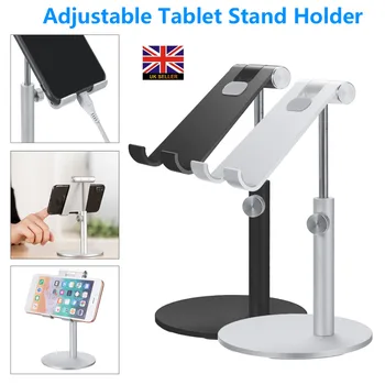 

Adjustable Tablet Phone Holder Aluminum Desk Stand Desktop Cell Phone Mount Universal For Smartphone Pad
