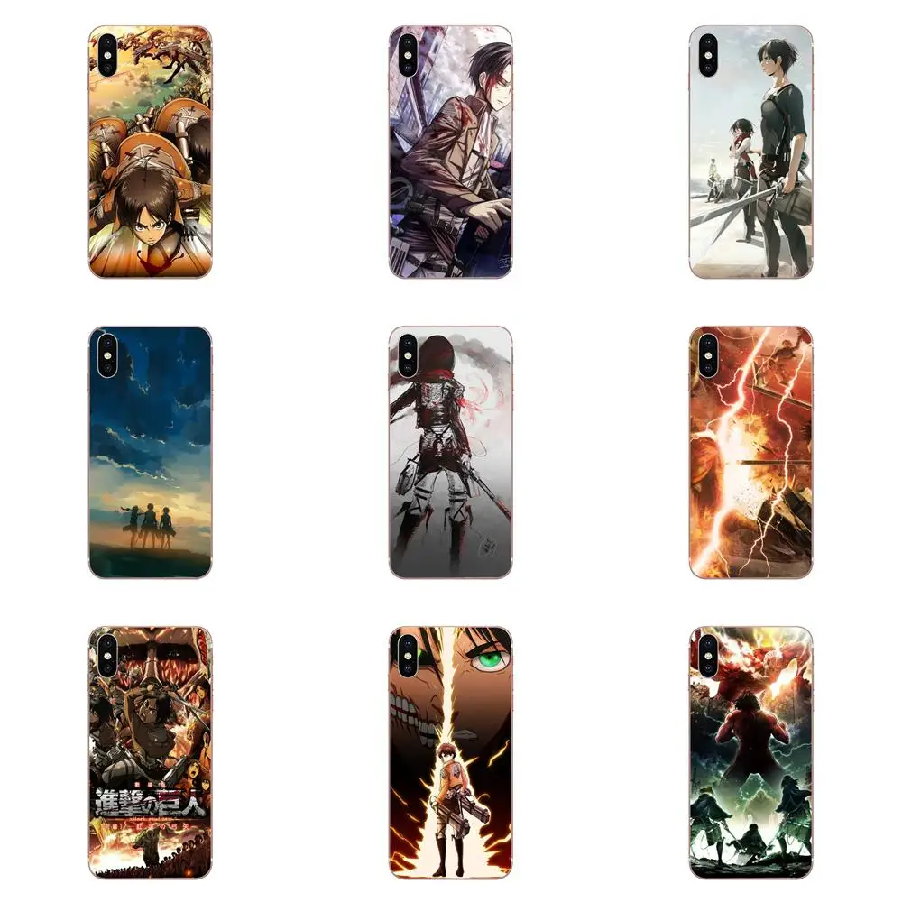 

For Huawei P7 P8 P9 P10 P20 P30 Lite Mini Plus Pro Y9 Prime P Smart Z 2018 2019 Soft Cases Skin Anime Attack On Titan Scouting