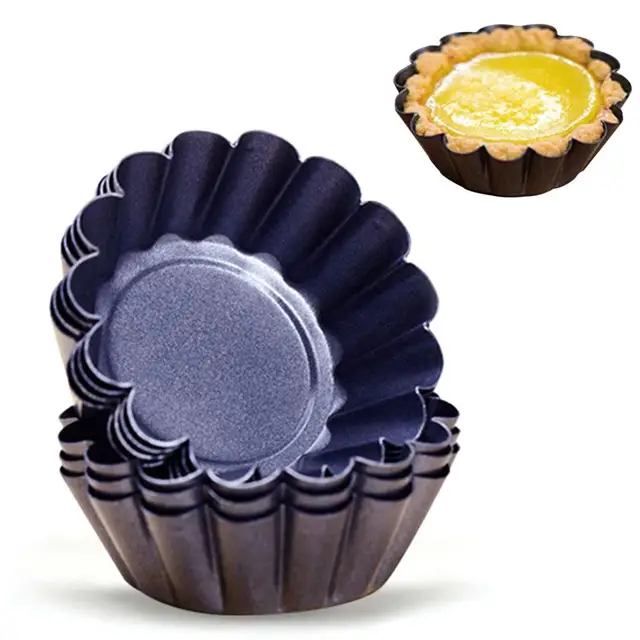 10pcs Aluminum Portuguese Style Egg Tart Cupcake Mould Fruit Cake Die Mold Small Baking Tool Pasteis De Nata Oven Bake Round Portuguese Egg Tart Tart Mouldbaking Oven Aliexpress