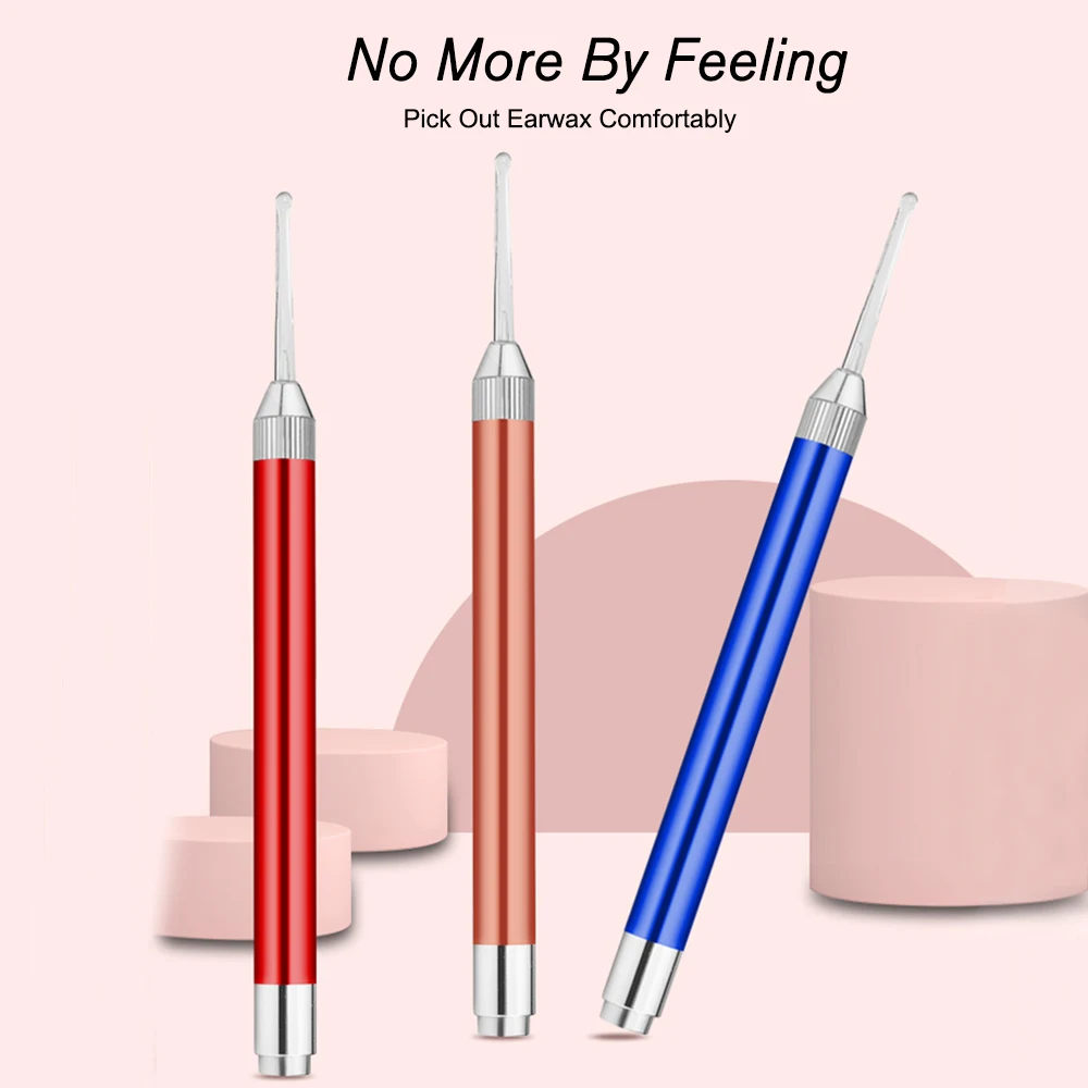 

Ear Cleaner LED Flashlight Earpick Ear Wax Remover with Light Curette Cleaner for Children and Adult Ear Care Set