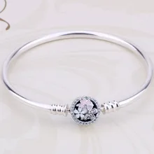 Поэтический браслет на цепочке с застежкой в виде змеи, браслет, подходит для бусины из стерлингового серебра 925, очаровательный браслет, ювелирные изделия из Европы, сделай сам