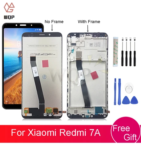 Для Xiaomi Redmi 7A стеклянный аккумулятор задняя крышка задняя дверь корпус стеклянная задняя крышка Запасные части