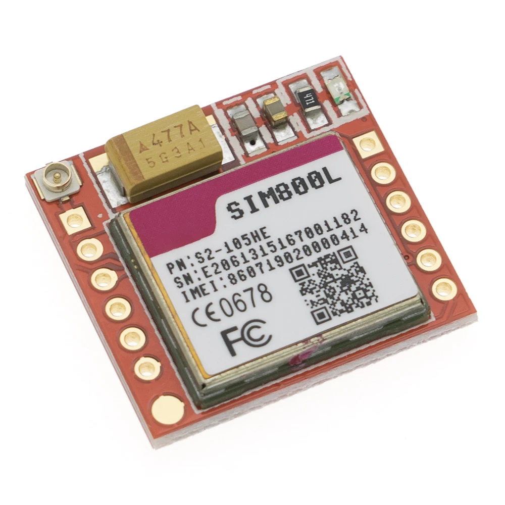 20шт самый маленький модуль SIM800L GPRS GSM карта MicroSIM Core BOard Quad-band ttl последовательный порт