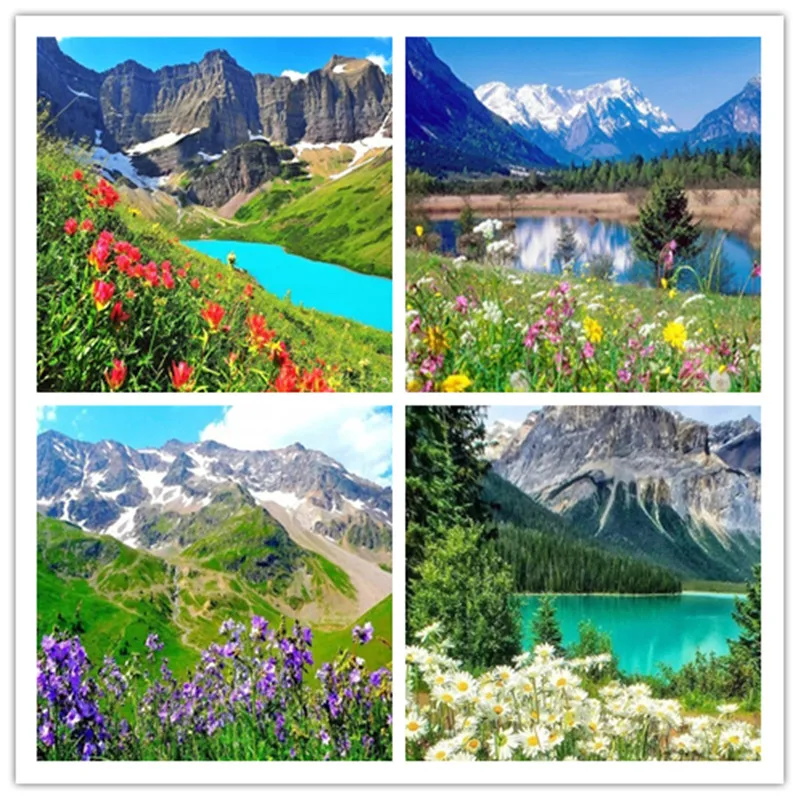 

Diamond Painting Scenery Flower 5d Diamond Embroidery landscape Pictures NEW Cross stitch Full drilling Home Decoration