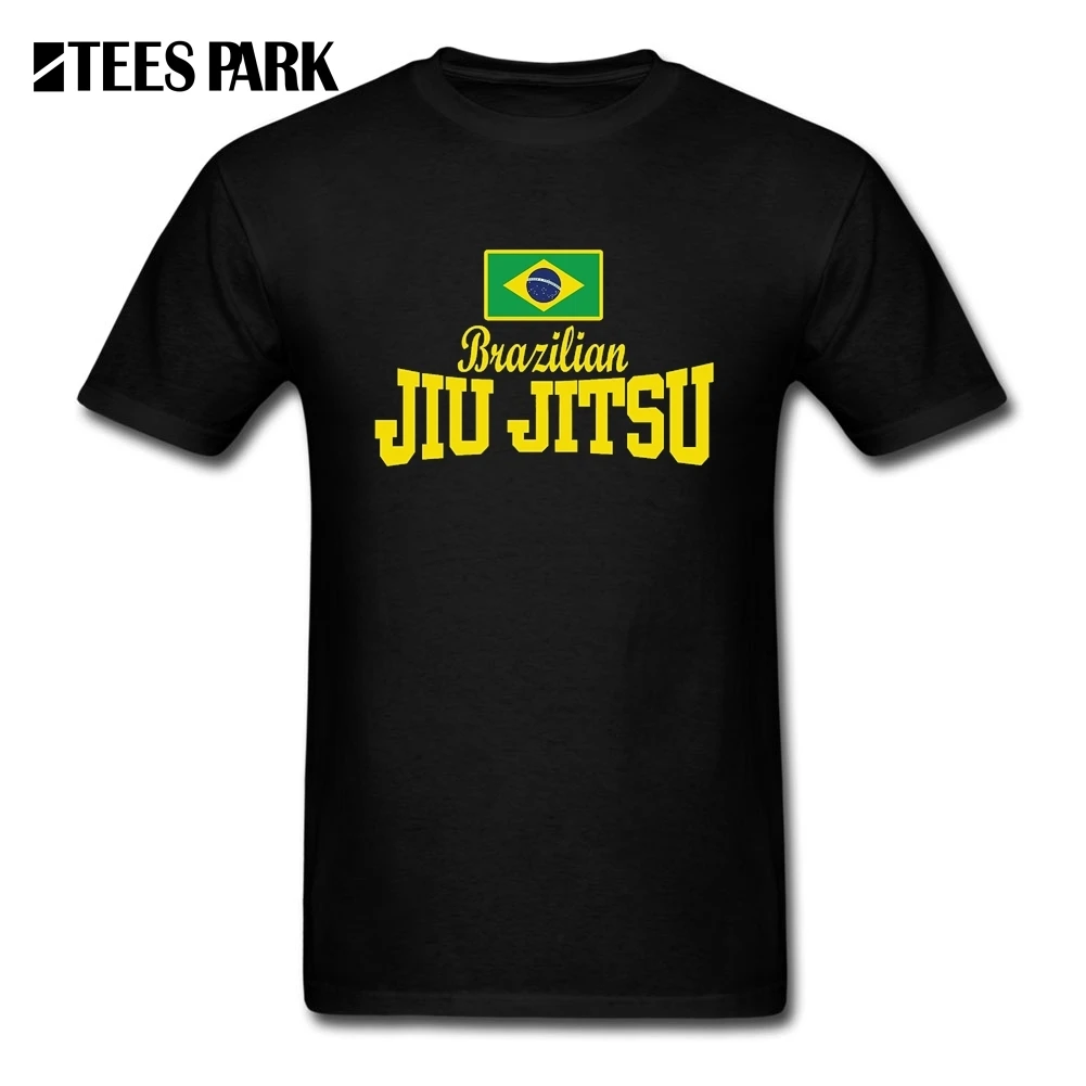 Повседневные футболки флаг текст BJJ MMA бразильский джиу джитсу мужская хлопковая