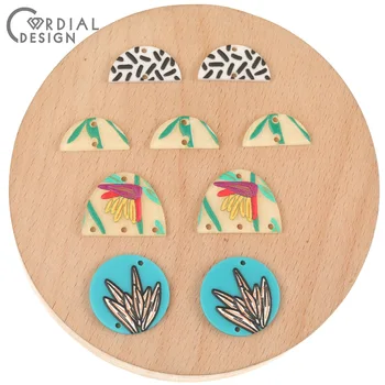 

Cordial Design 100Pcs Jewelry Accessories/Hand Made/DIY Connectors/Geometry Shape/Jewelry Making/Earrings Findings & Components