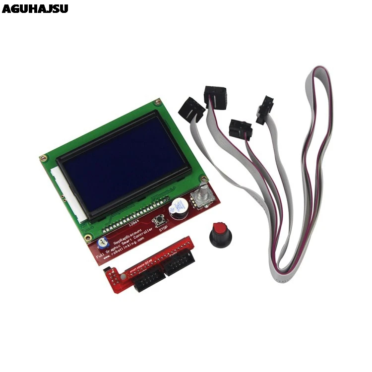 3D принтер смарт контроллер RAMPS 1 4 LCD 12864 ЖК-панель управления синий экран |