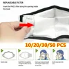 10/20/30/50 PCS PM2.5 Filter Paper Anti Haze Mouth Mask Anti Dust Mask Activated Carbon Filter Paper Health Care 2