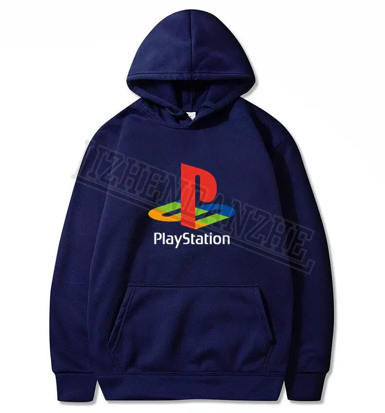 PS толстовки Xbox игровая playstation толстовки для мужчин весна осень уличная одежда в стиле хип-хоп Лето Чистый женский свитер Топ - Цвет: Тёмно-синий