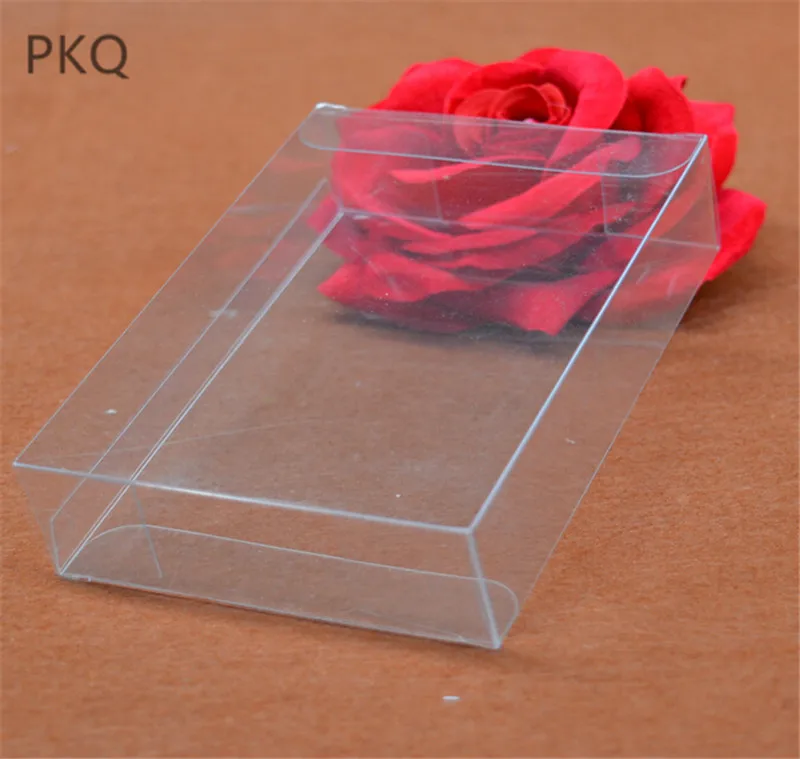 

20pcs Small PVC Clear Transparent Plastic Boxes Storage Jewelry Gift Box Wedding/Christmas/Candy/Party For Gift Packing Box