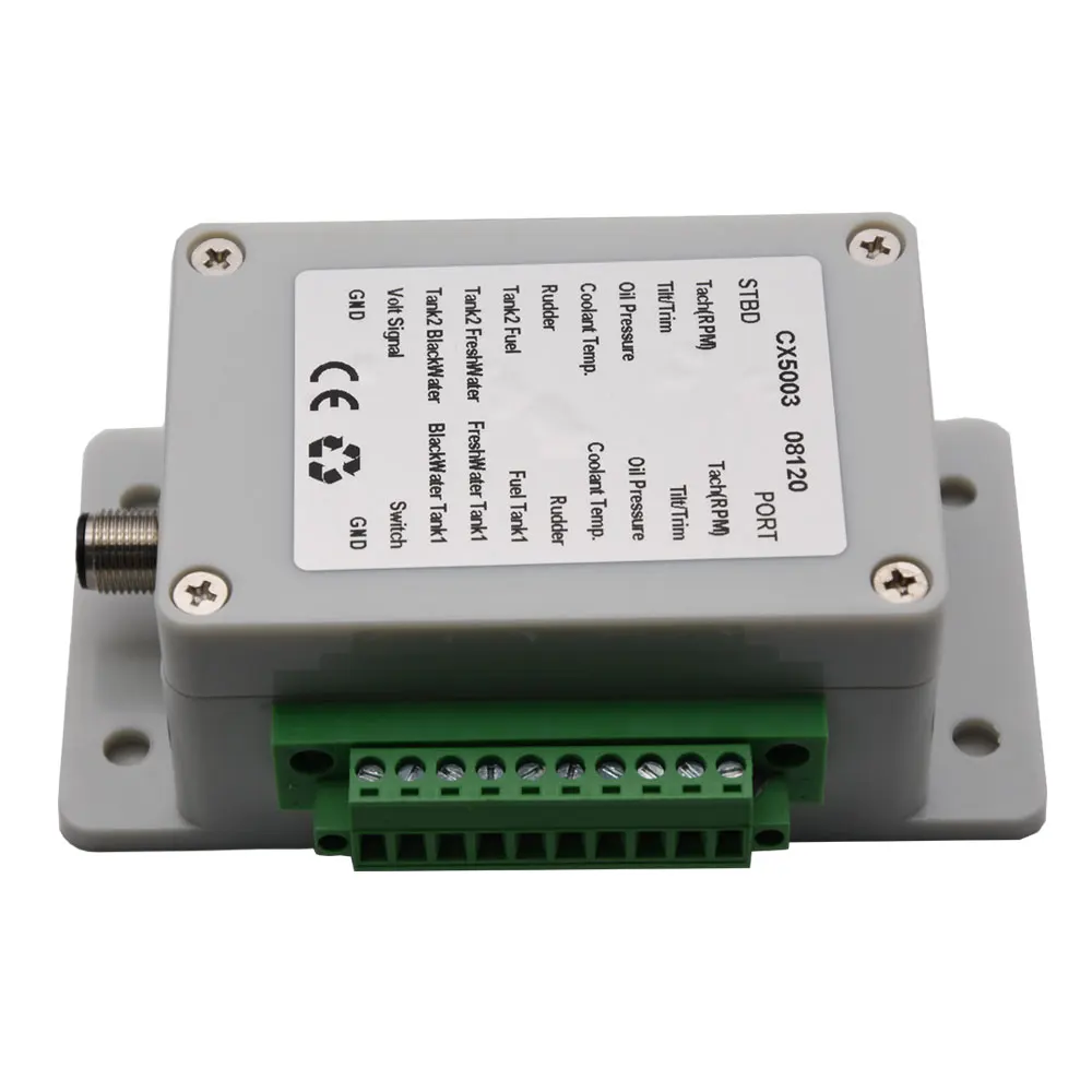 CX5003 Multifunction NME A2000 converter /N2K Converter NMEA2000 converters 0-190 / 240-33ohm Up to 18 sensors can be collected