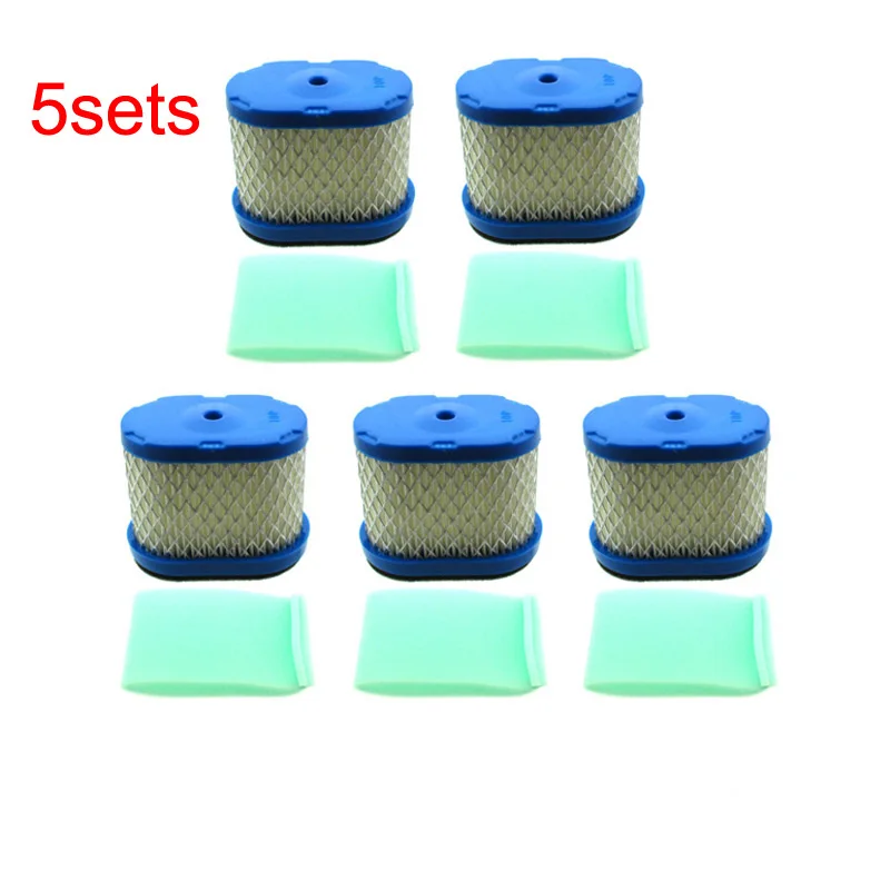 5x воздушные фильтры+ 5x предварительные фильтры ДЛЯ Briggs& Stratton 498596 690610 697029 273356S 5059h 4201 4207 John Deere M147431 M143275