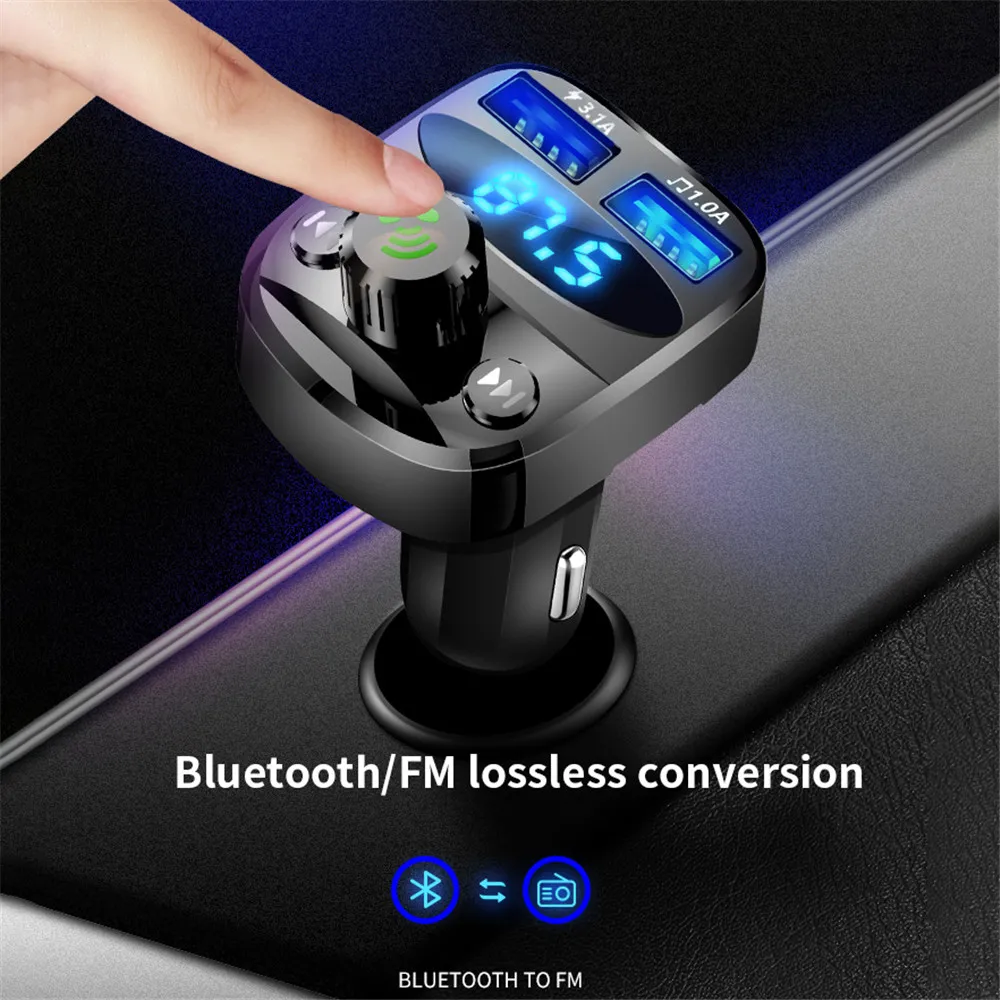 Car Handsfree Fm Transmitter Bluetooth Kit FM Modulator Cigarette
