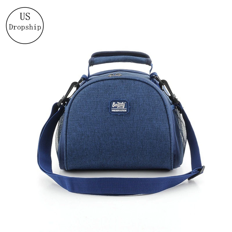 

High quality Lunch Box Thermal Insulated Waterproof Lunch Bag With Shoulder Strap Picnic Bag Men women Insulation Container Pack