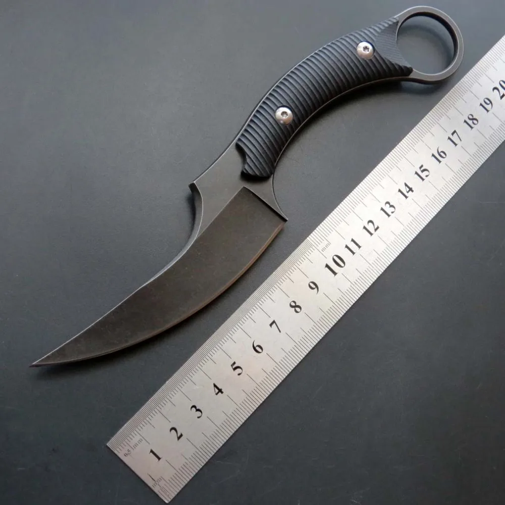 Нож C1490 прямой нож камень-мыть поверхность лезвия+ D2 стальной инструмент охотничий нож для использования на открытом воздухе кемпинг EDC нож