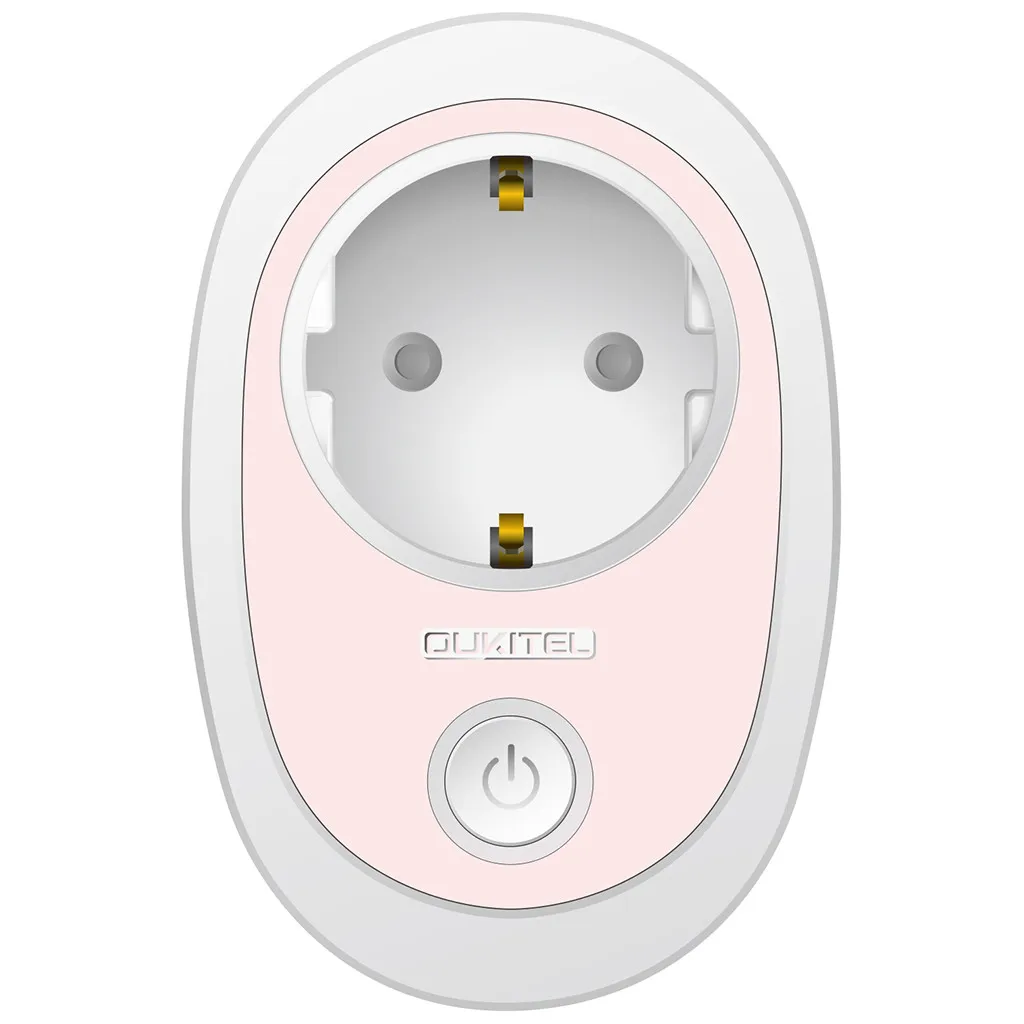 OUKITEL Смарт WiFi телефон пульт дистанционного управления розетка мощность ЕС вилка работает с Amazon Alexa Google Энергосбережение 3 цвета - Комплект: Pink
