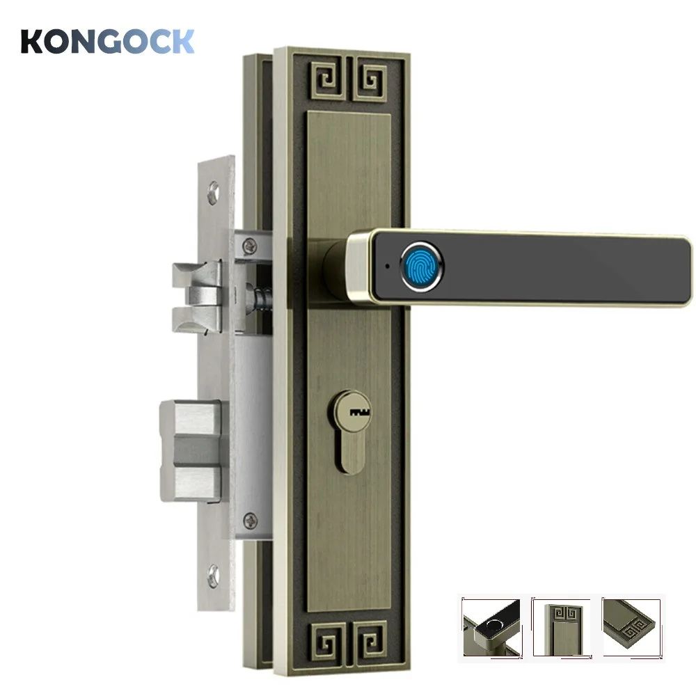 

Biometric Fingerprint smart keyless door lock for Home and office and Hotel with back-up key