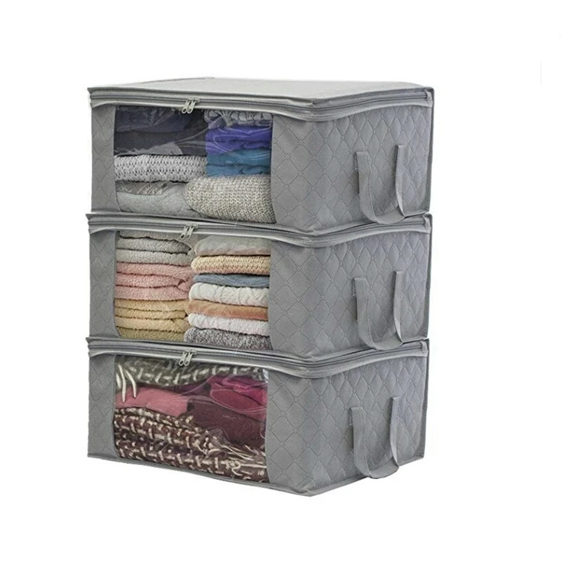 Нетканый ящик для хранения тканевый складной под кровать шкаф одежды сумка