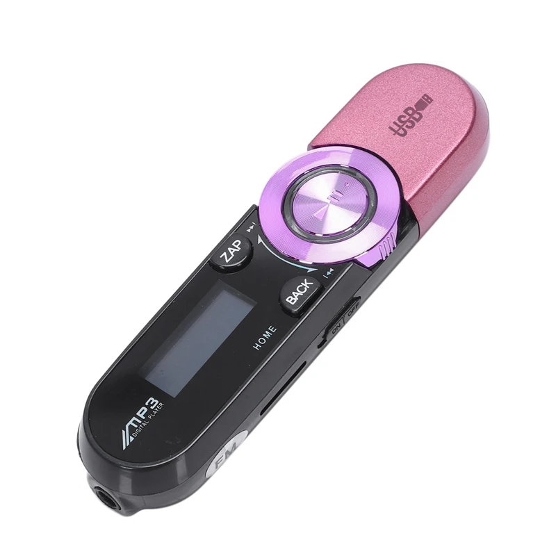 ЖК-экран USB 16 Гб Поддержка Вспышки fm-радио TF MP3 музыкальный плеер-розовый красный