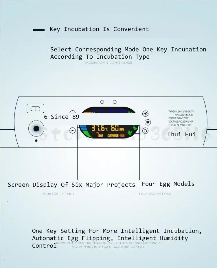 Автоматический маленький бытовой Электрический инкубатор 9-320 яиц куриный Брудер большой емкости контроль температуры Incubadora Couveuse