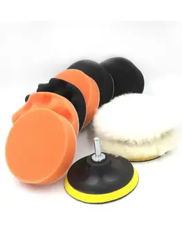 

10PCS 4 inch Car Polishing Disc For M10 Threaded Tools Car Polishing Pad Set Sponge Polishing Waxing Buffing Pads Polishing Care