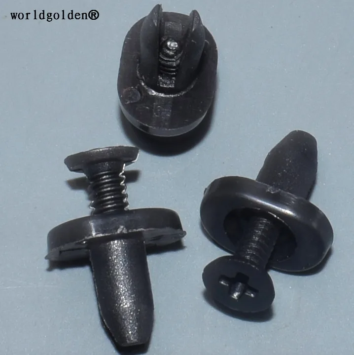 Worldgolden 100Pcs Fermo Di Sfiato Per Cappuccio In Plastica Per Ford # 3M8Z-1502316-A(3M8Z1502316A),Mazda # Gj6E-50-715A(Gj6E50715A)