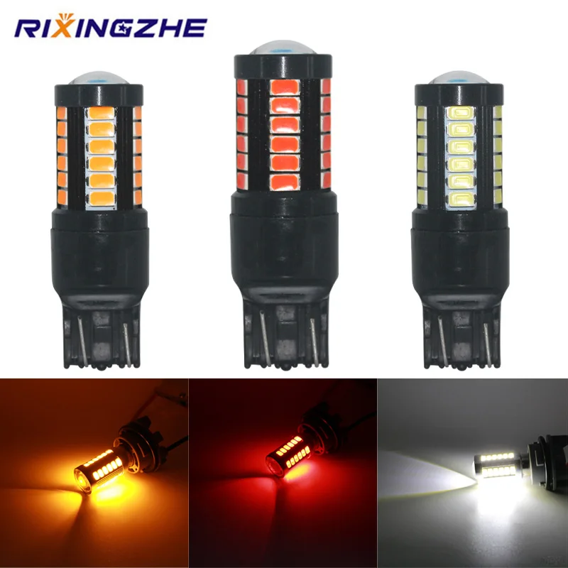 

RXZ 1PC W21W W21/5W P21W PY21W 1157 BAY15D T20 7440 led BA15S BAU15S Bulbs 5730 33SMD car Turn Signal Lights Brake lamp CanBus