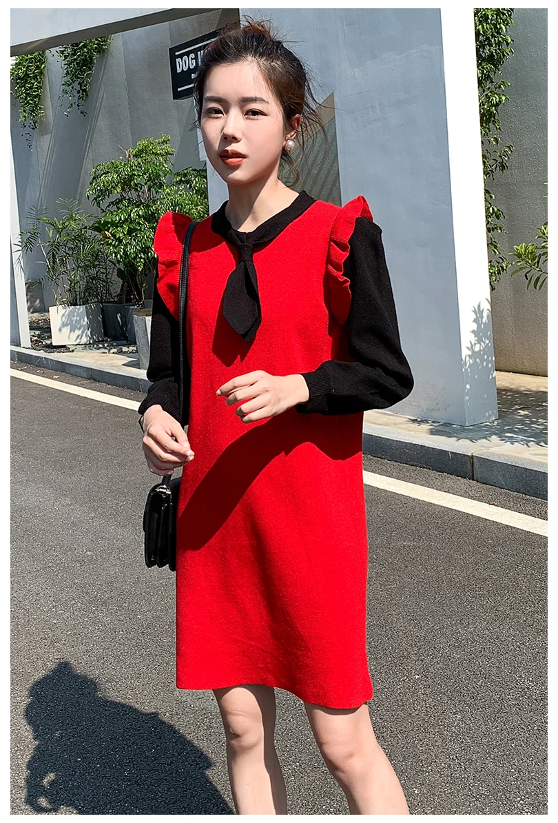 Poncho Blusas De Inverno Feminina Autumn Loose Sweater Institute Of Female In Falbala Bump Color And Winter Wind Knitted Dress