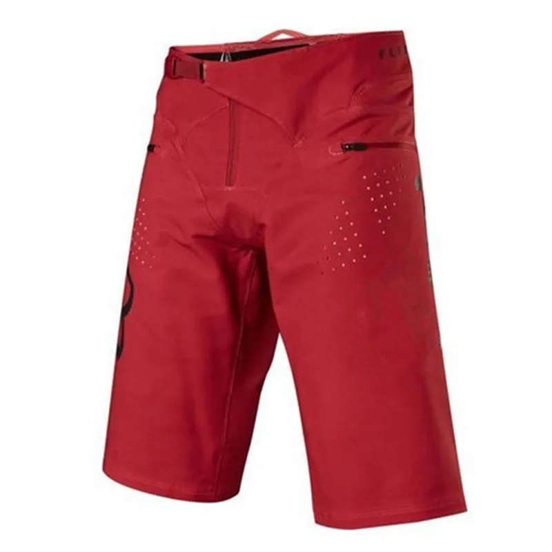 Новинка, летние дышащие шорты для мотокросса, для езды на горном велосипеде, для бездорожья, MTB MX DH, для горного велосипеда, мото короткие штаны серого цвета - Цвет: Красный