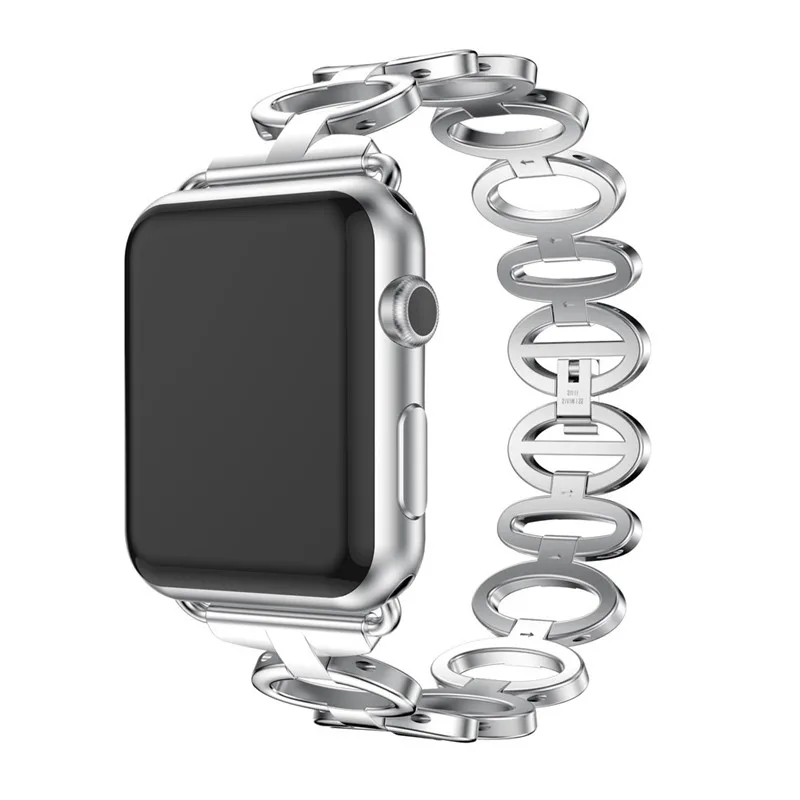Металлический браслет из нержавеющей стали для Apple Watch Series 2/1, 38 мм, ремешок+ инструмент для ремонта