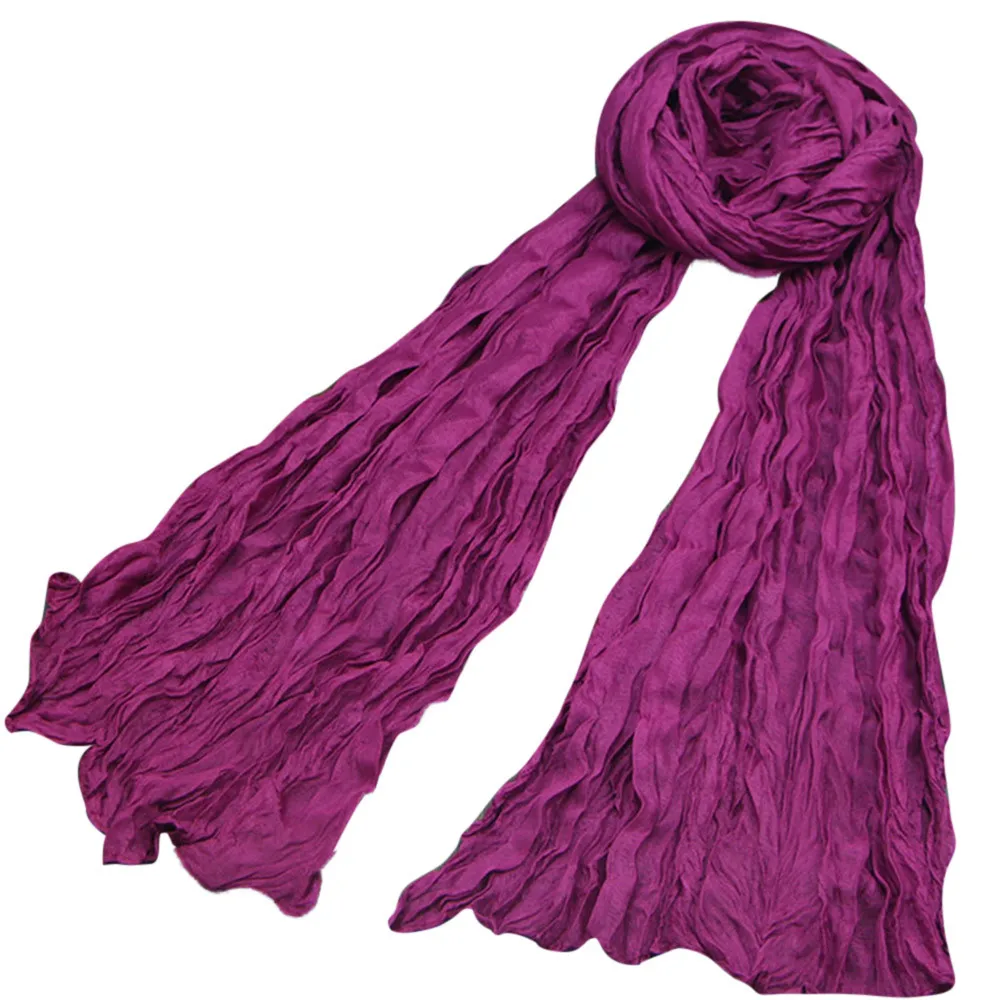 Мягкий женский и мужской шарф, винтажные длинные мягкие однотонные шарфы, Дамская шаль, осенне-зимняя женская, мужская, унисекс, женский платок для женщин - Цвет: Лаванда