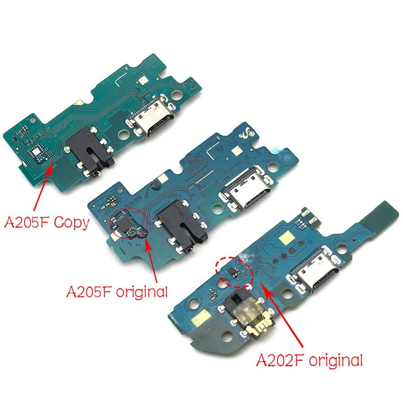 10 шт./лот USB разъем питания зарядки порт док-станция гибкий кабель для samsung Galaxy A20 A205F A205 A202F A202