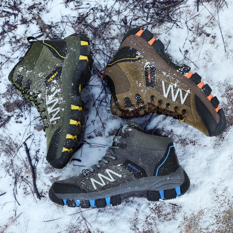 Осенне-зимние мужские треккинговые ботинки, кроссовки, обувь для альпинизма, тактическая обувь для охоты, новинка, Классические уличные спортивные мужские ботинки, большие размеры