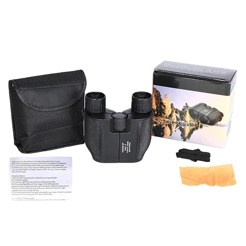 Folding Binoculars Portable Telescope FMC Waterproof Set Compact Optics
