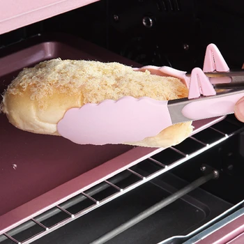 

CHEFMADE Hello Kitty Kitchen Food Grade Silicone Barbecue Clip Kawaii Meal Clip Cake Bread Steak Pink Food Clip