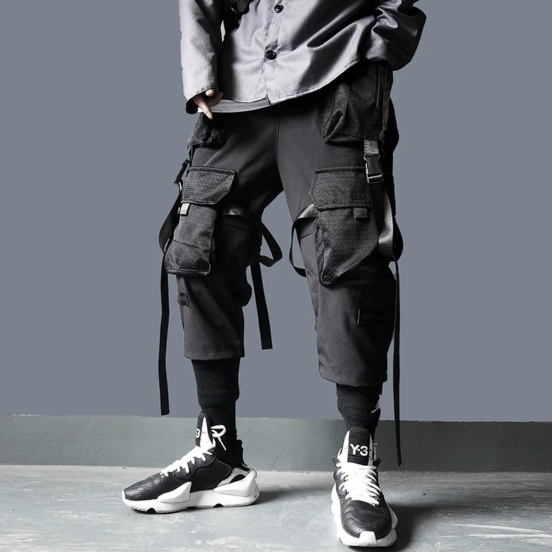 11 BYBB'S DARK Cargo Брюки мужские уличная одежда Harajuku тактические брюки с лентой