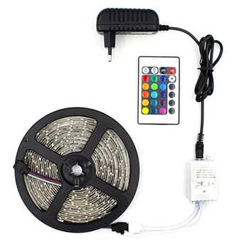 

5m RGB Flexible LED Light Tape TV Desktop Screen Decor with Remote Control