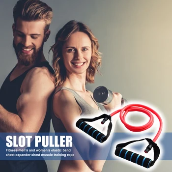 

General Muscle Training For Men And Women 140cm Yoga Pull Rope Elastic Rubber Tube Workout Expander Fitness Equipment