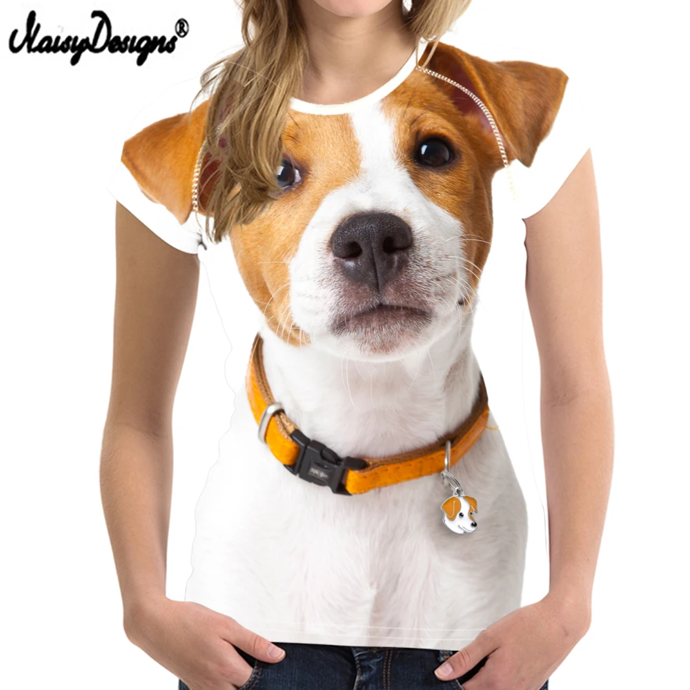 

New Jack Russell Terrier Mom Dog Pet T Shirt Short Sleeve O-Neck Cotton T-shirt Girls Tee Tops Woman Clothing